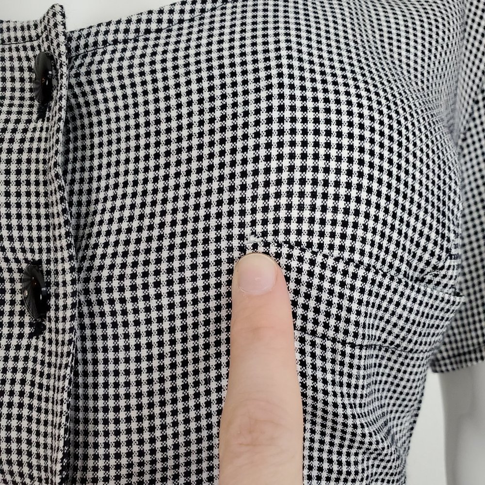 HELD Vintage 90's Black Gingham Maxi Dress - Picture 8 of 10